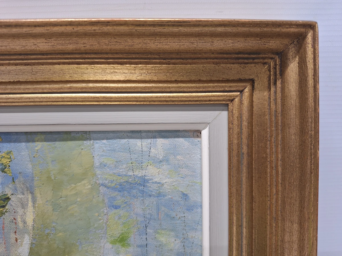 Olieverfschilderij in impressionistische stijl - Gesigneerd boslandschap (1923)