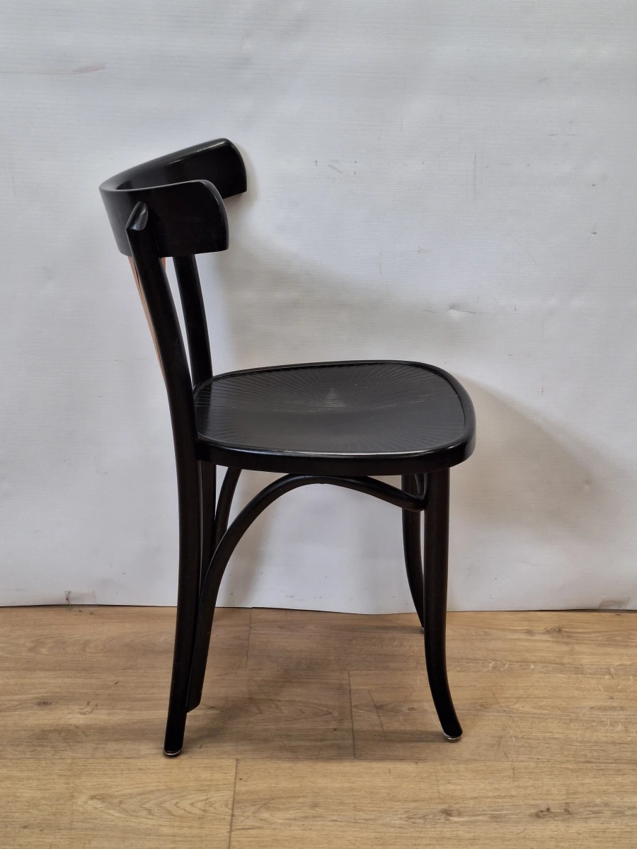 Unieke Set van 6 Vintage Thonet-Stijl Eetkamerstoelen