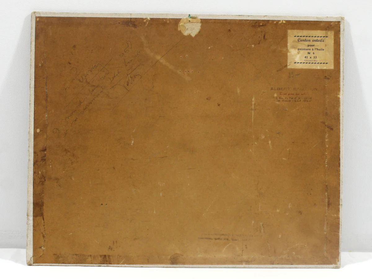 Olieverfschilderij Dorpsgezicht | 1961