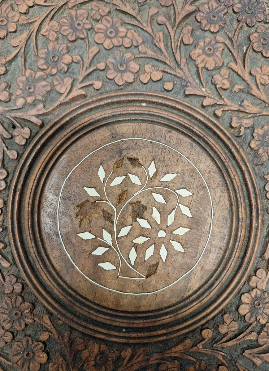 Antieke Anglo-Indische inklapbare bijzettafel - Palissanderhout