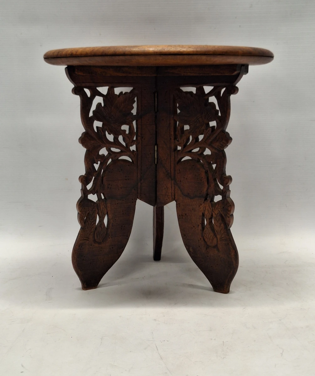 Antieke Anglo-Indische inklapbare bijzettafel - Palissanderhout