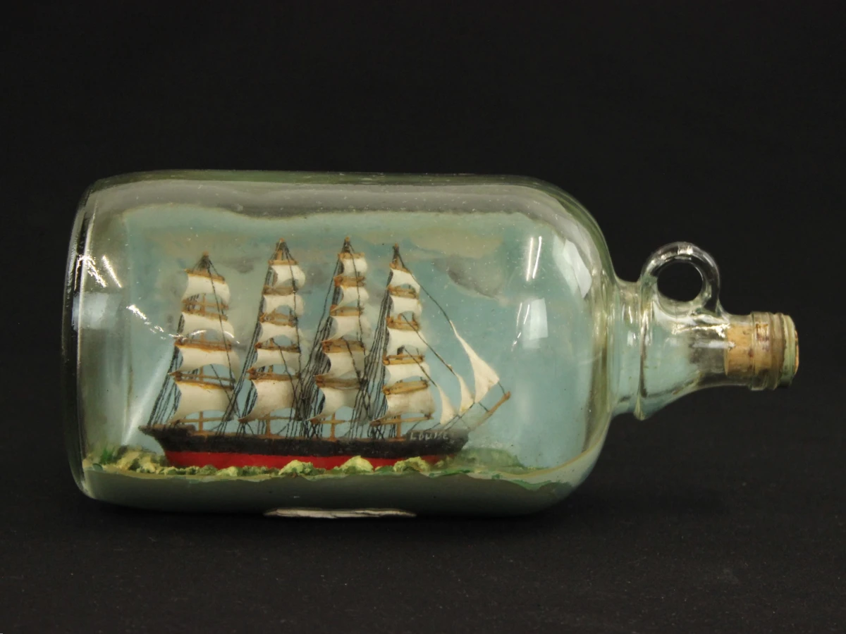 Zeilschip in fles - viermaster 'Louise'