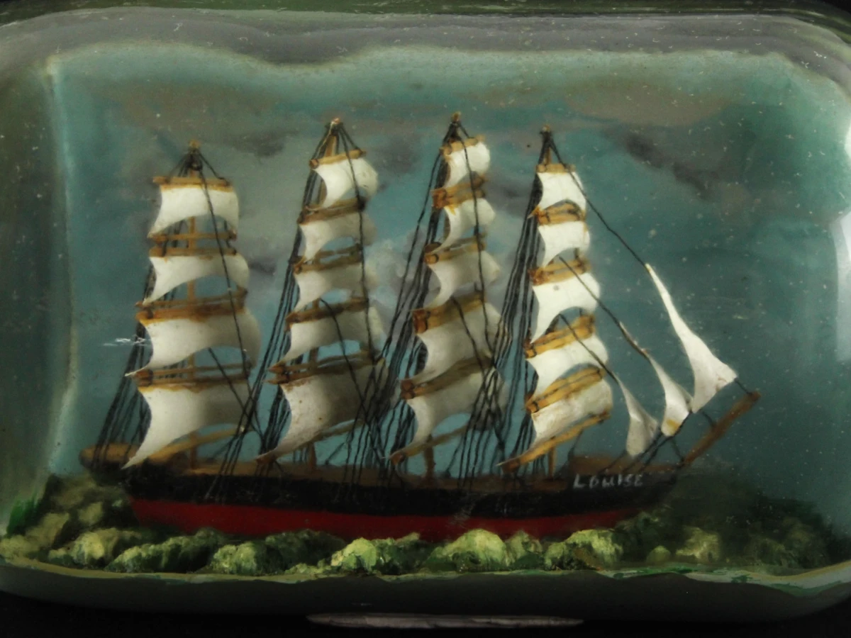 Zeilschip in fles - viermaster 'Louise'