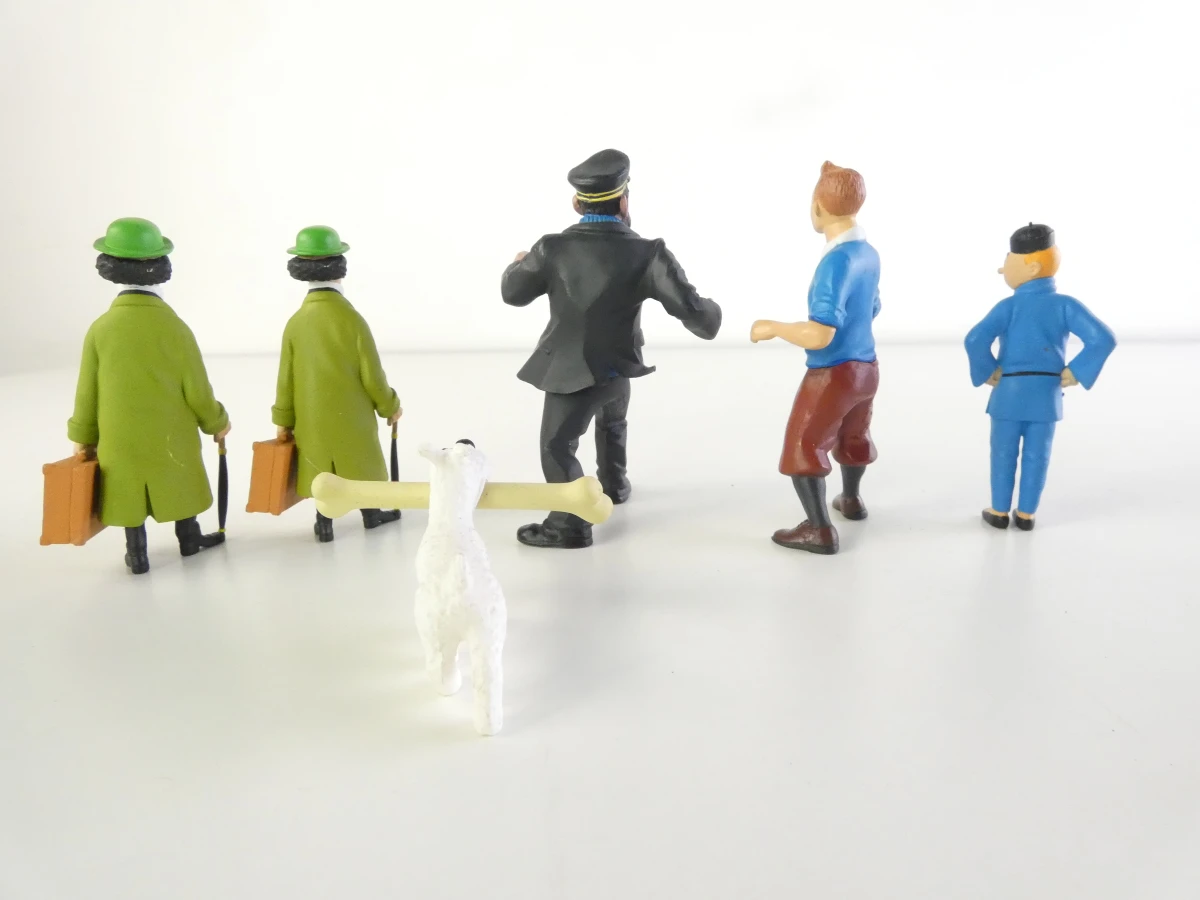Set van strip- en tekenfilmfiguren