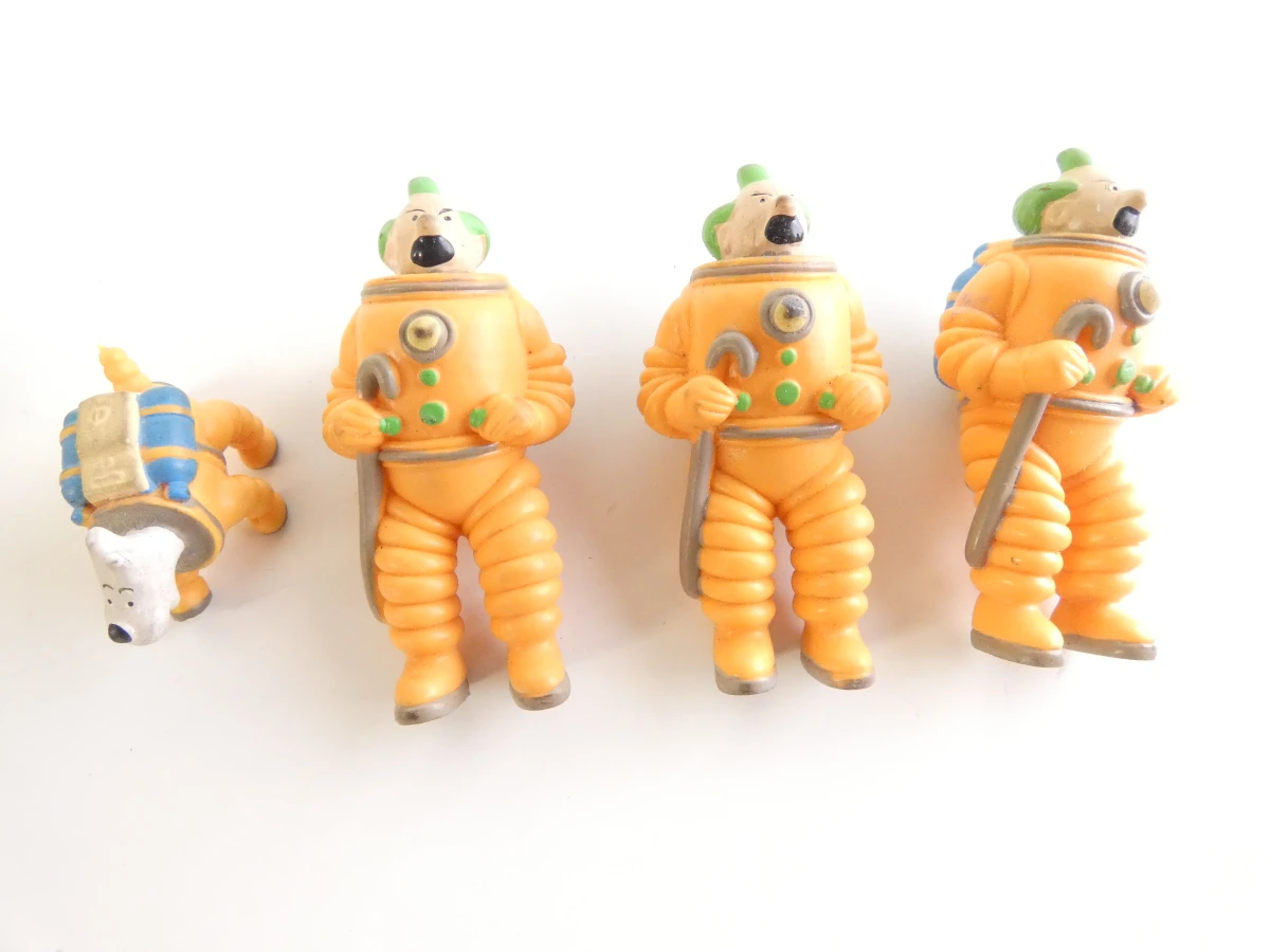 Set van strip- en tekenfilmfiguren