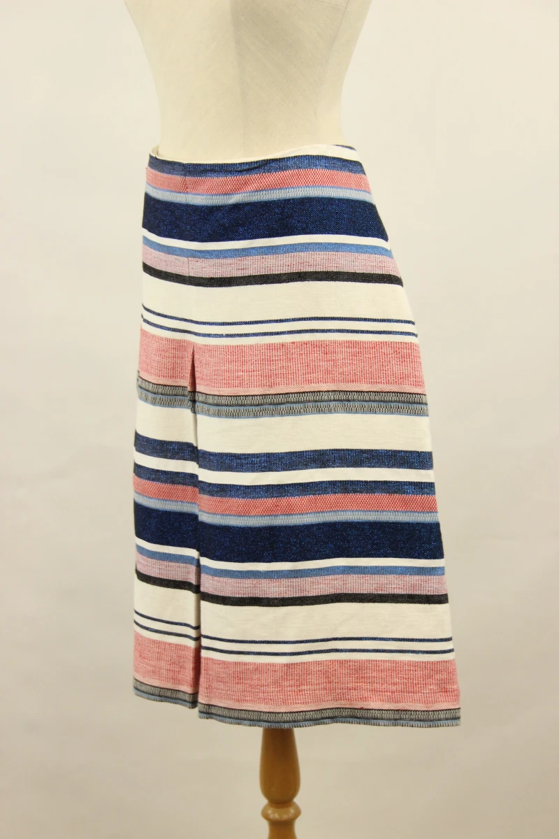 Just in Case - gestreepte rok met lurexdetail