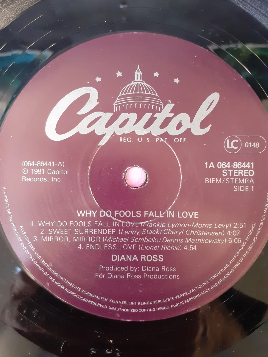 Vinyl: Lot van 3 Diana Ross albums