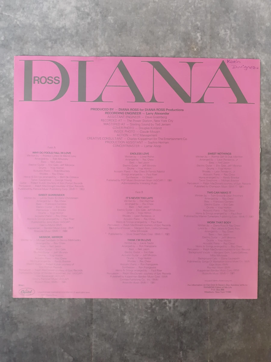 Vinyl: Lot van 3 Diana Ross albums