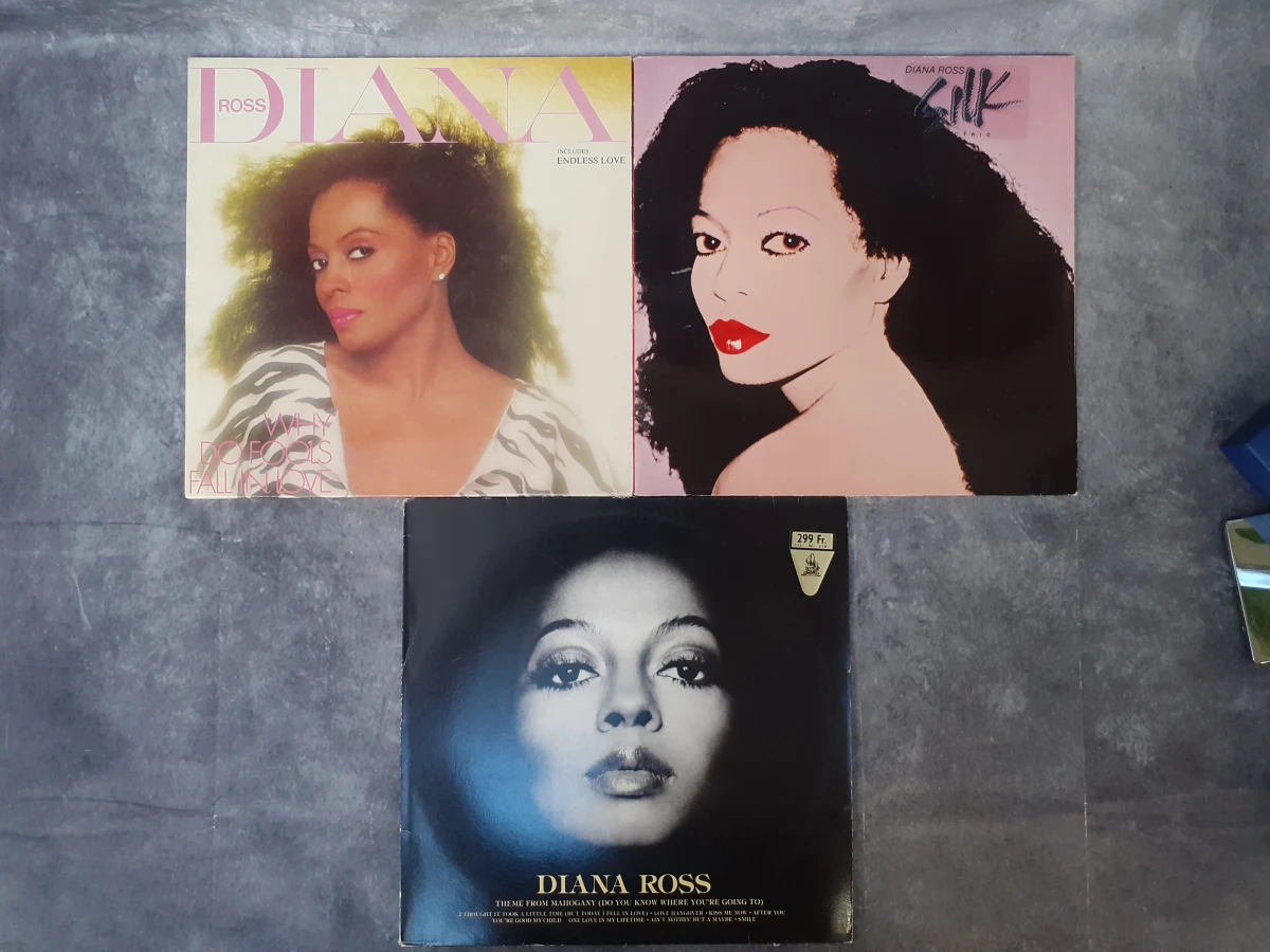 Vinyl: Lot van 3 Diana Ross albums