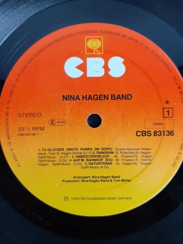 Vinyl: Nina Hagenband - Nina Hagenband