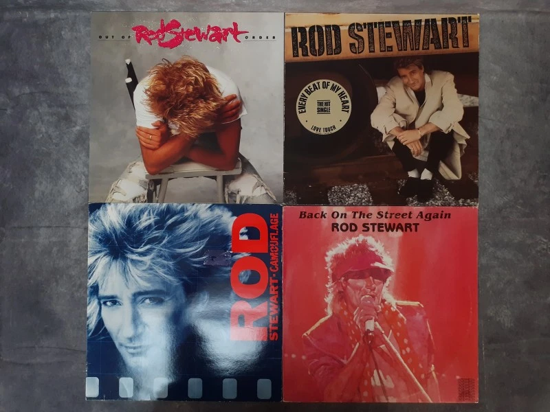 Vinyl: Lot van 4 Rod Stewart albums