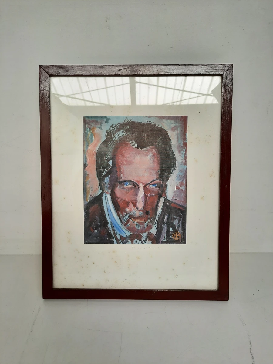 Karel van Vlaanderen (Prins Karel van België) – Gesigneerd Zelfportret (1979)