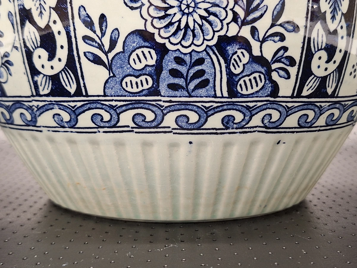 Prachtige vintage Delfts blauwe bloempot - Royal Sphinx Maastricht