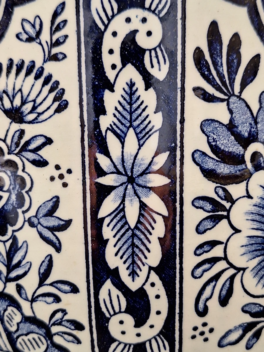 Prachtige vintage Delfts blauwe bloempot - Royal Sphinx Maastricht