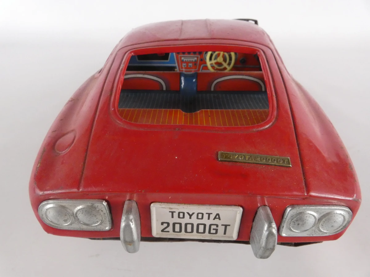 2 vintage metalen speelgoedauto's - Made in Japan