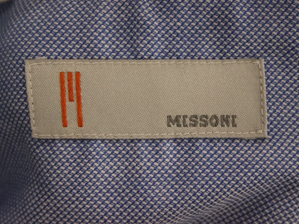 Missoni - herenhemd met witte kraag en dubbele manchetten