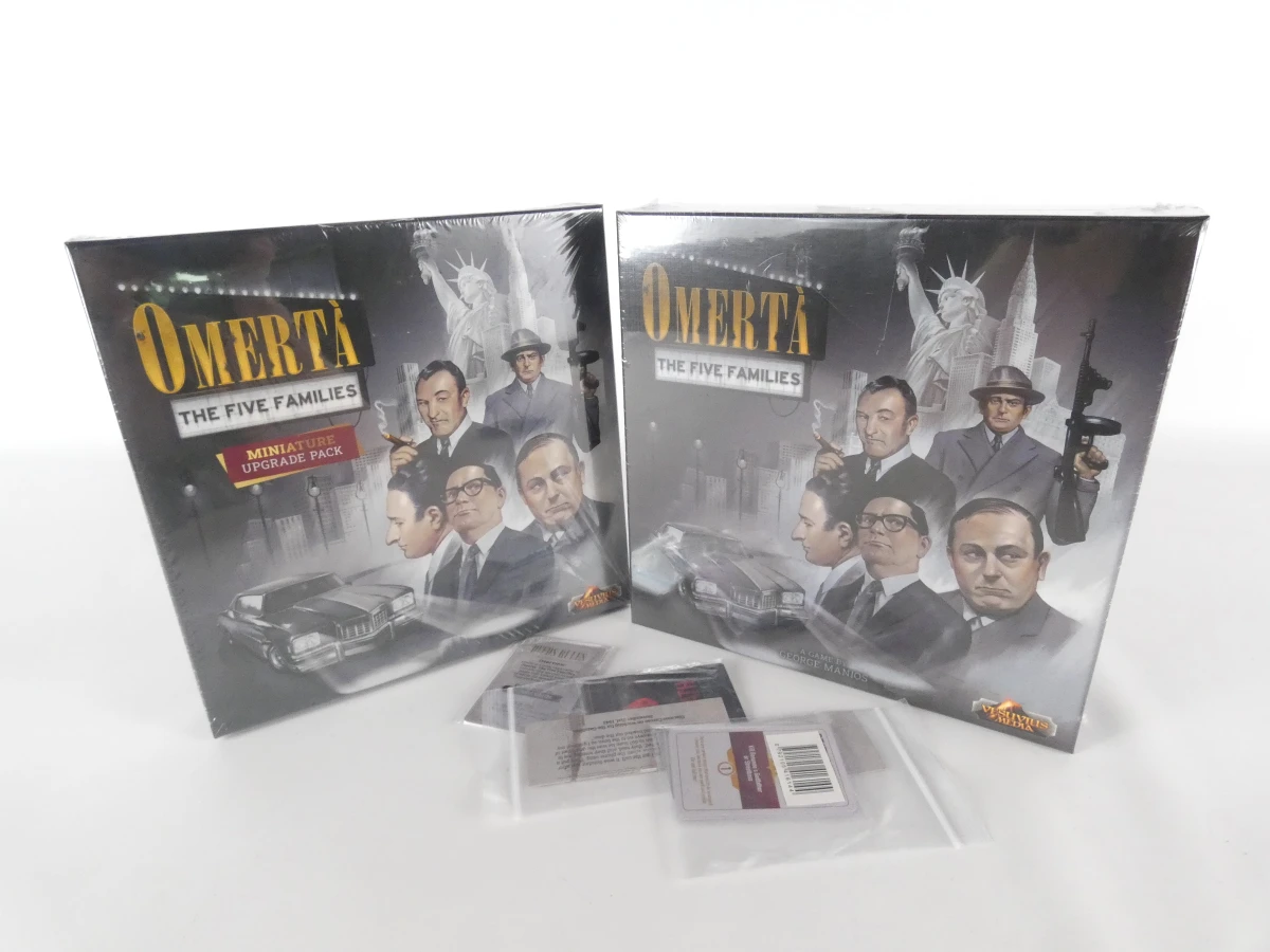 Omertà The Five Families bordspel met miniatuur upgrade pack - Nieuw