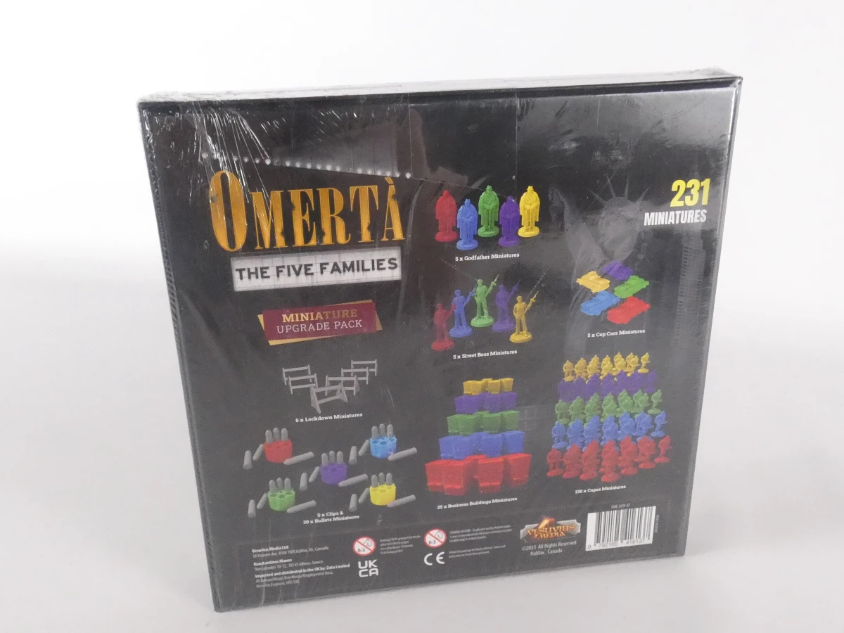 Omertà The Five Families bordspel met miniatuur upgrade pack - Nieuw