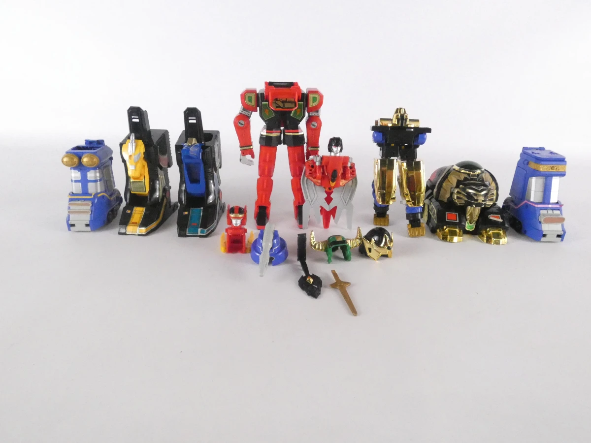 Vintage Bandai Power Rangers Megazord figuren set