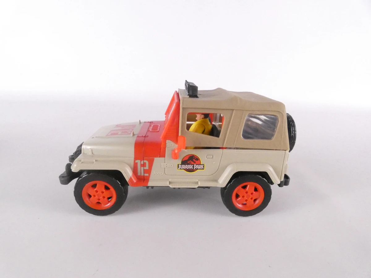 Jurassic Park speelgoedset met jeep en dinosaurussen