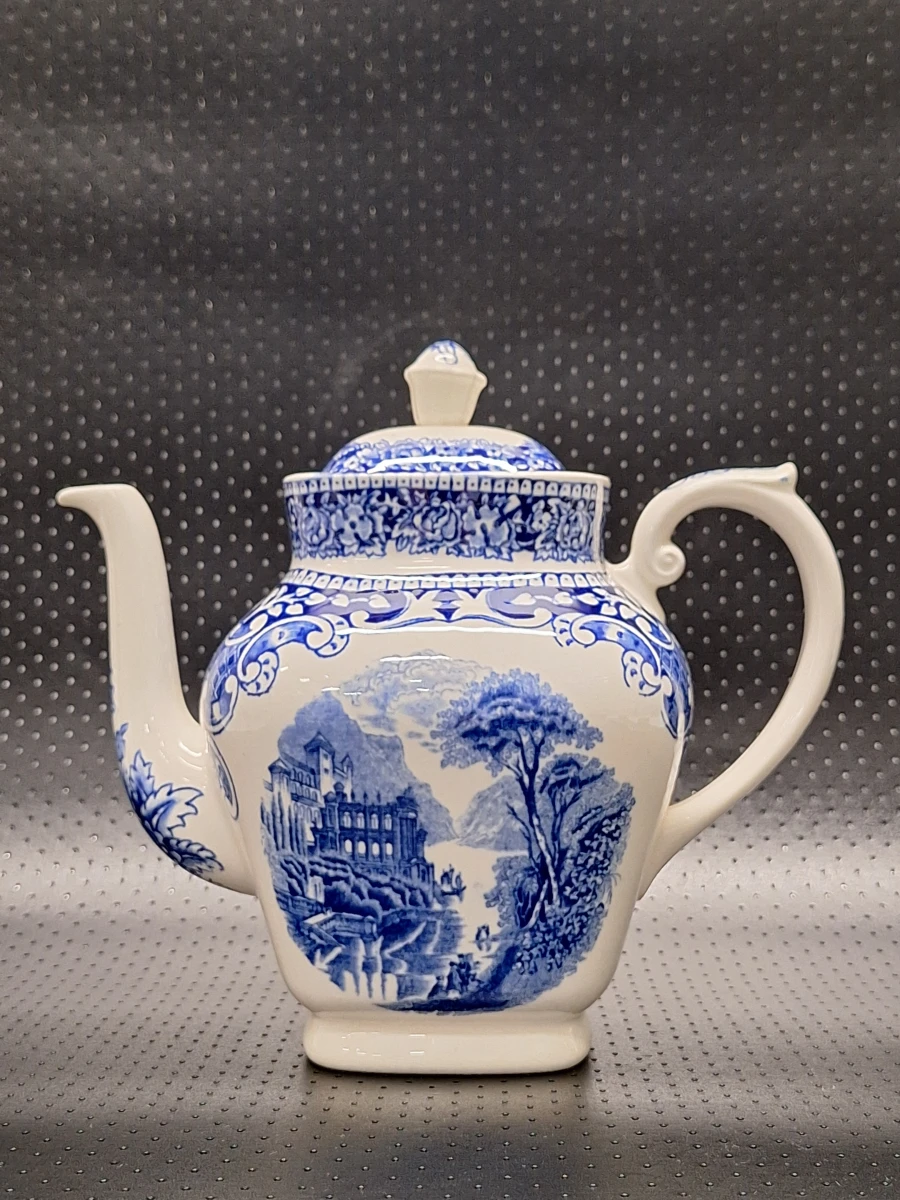 15 delig theeservies - Petrus Regout Maastricht - ‘Cambridge Blue’