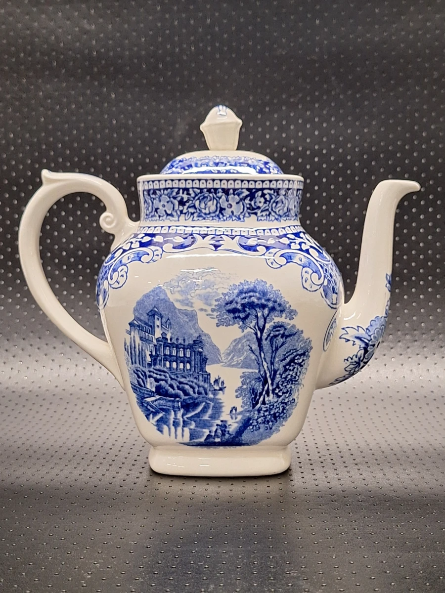 15 delig theeservies - Petrus Regout Maastricht - ‘Cambridge Blue’
