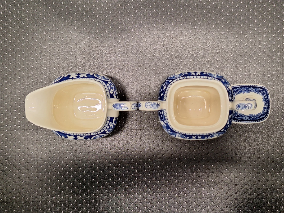15 delig theeservies - Petrus Regout Maastricht - ‘Cambridge Blue’