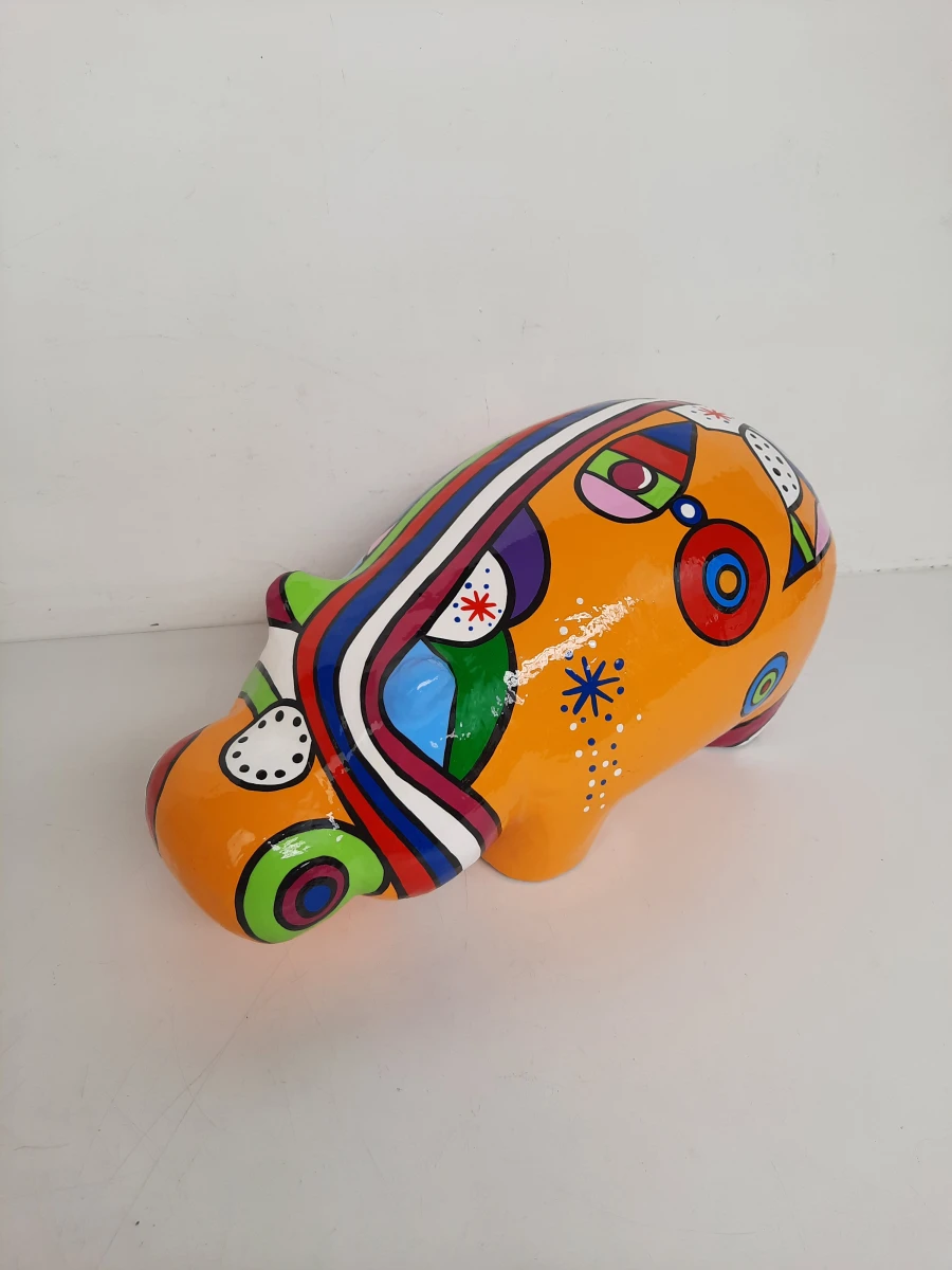 Groot Pop-Art Sculptuur "Hippop'Art" – Artheline (Arnaud Nazare-Aga) – Handgesigneerd – 51 cm