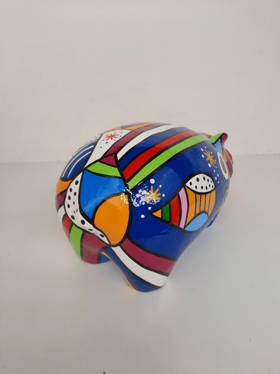 Groot Pop-Art Sculptuur "Hippop'Art" – Artheline (Arnaud Nazare-Aga) – Handgesigneerd – 51 cm