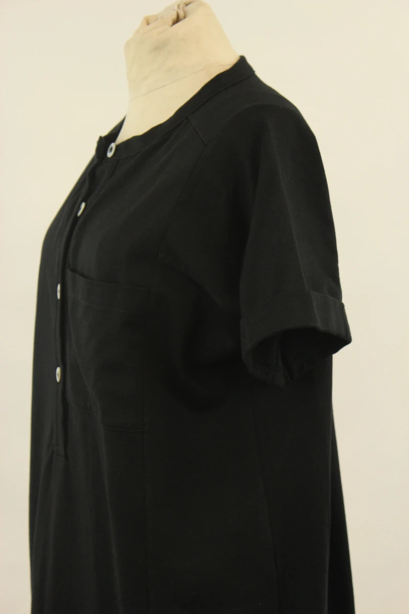 A.P.C. - zwarte oversized jurk met korte mouwen