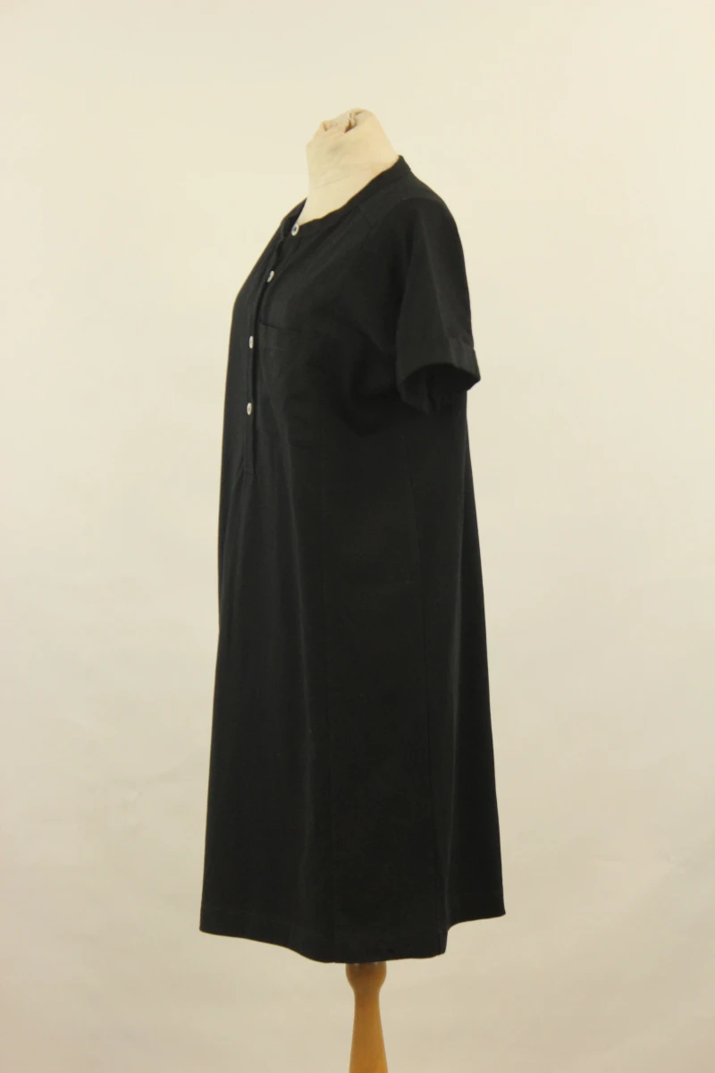 A.P.C. - zwarte oversized jurk met korte mouwen