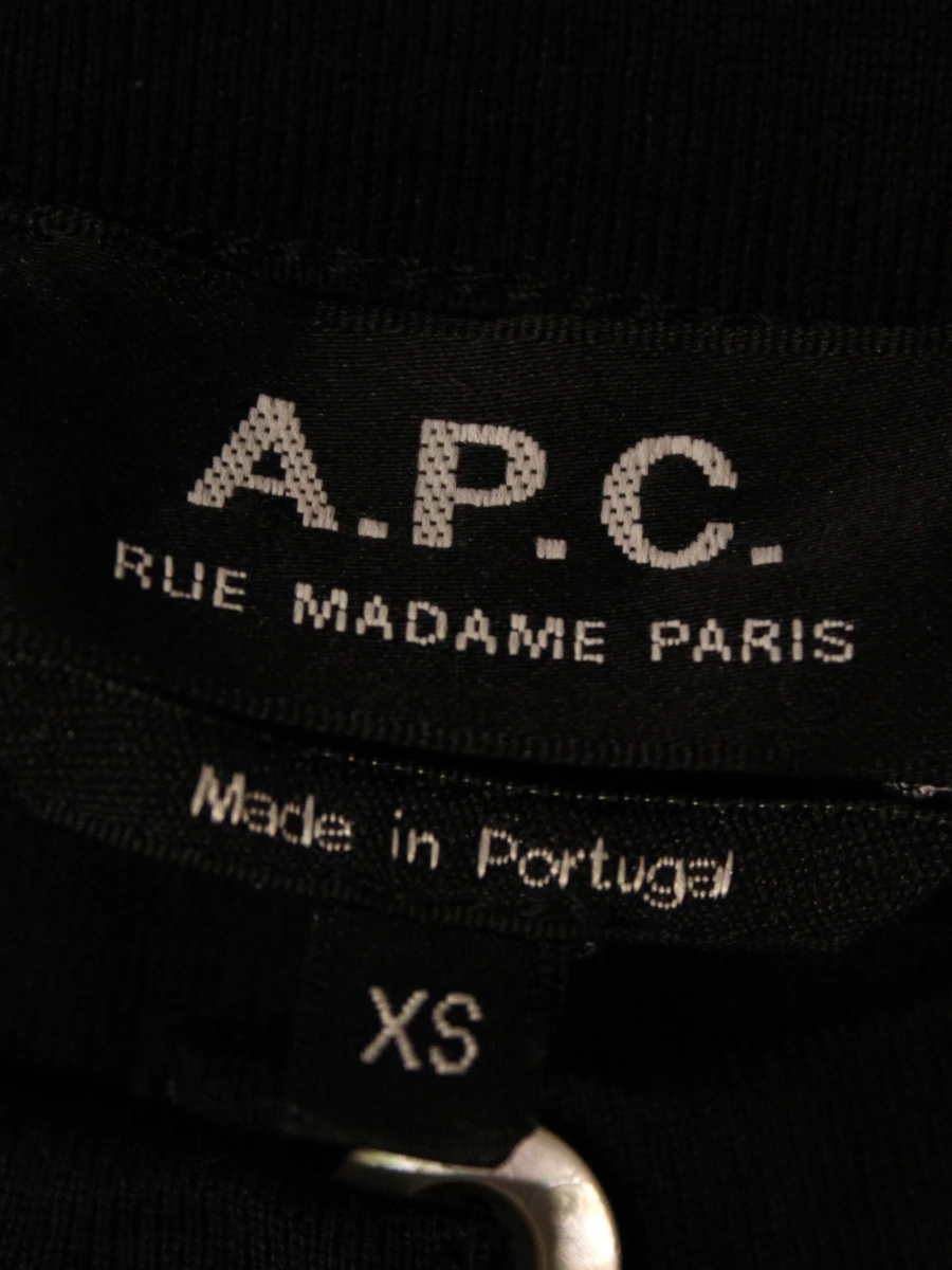 A.P.C. - zwarte oversized jurk met korte mouwen