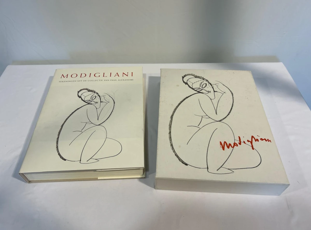 Boek Modigliani met tekeningen