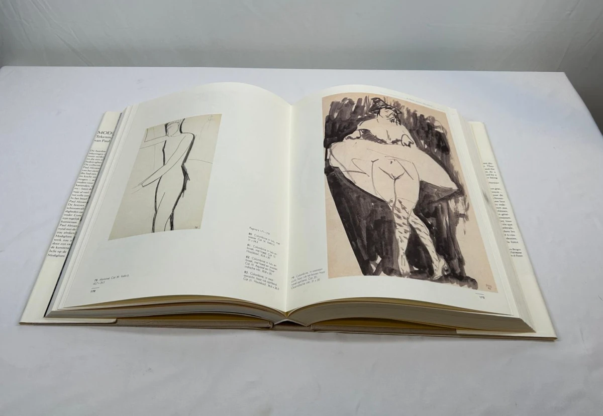 Boek Modigliani met tekeningen