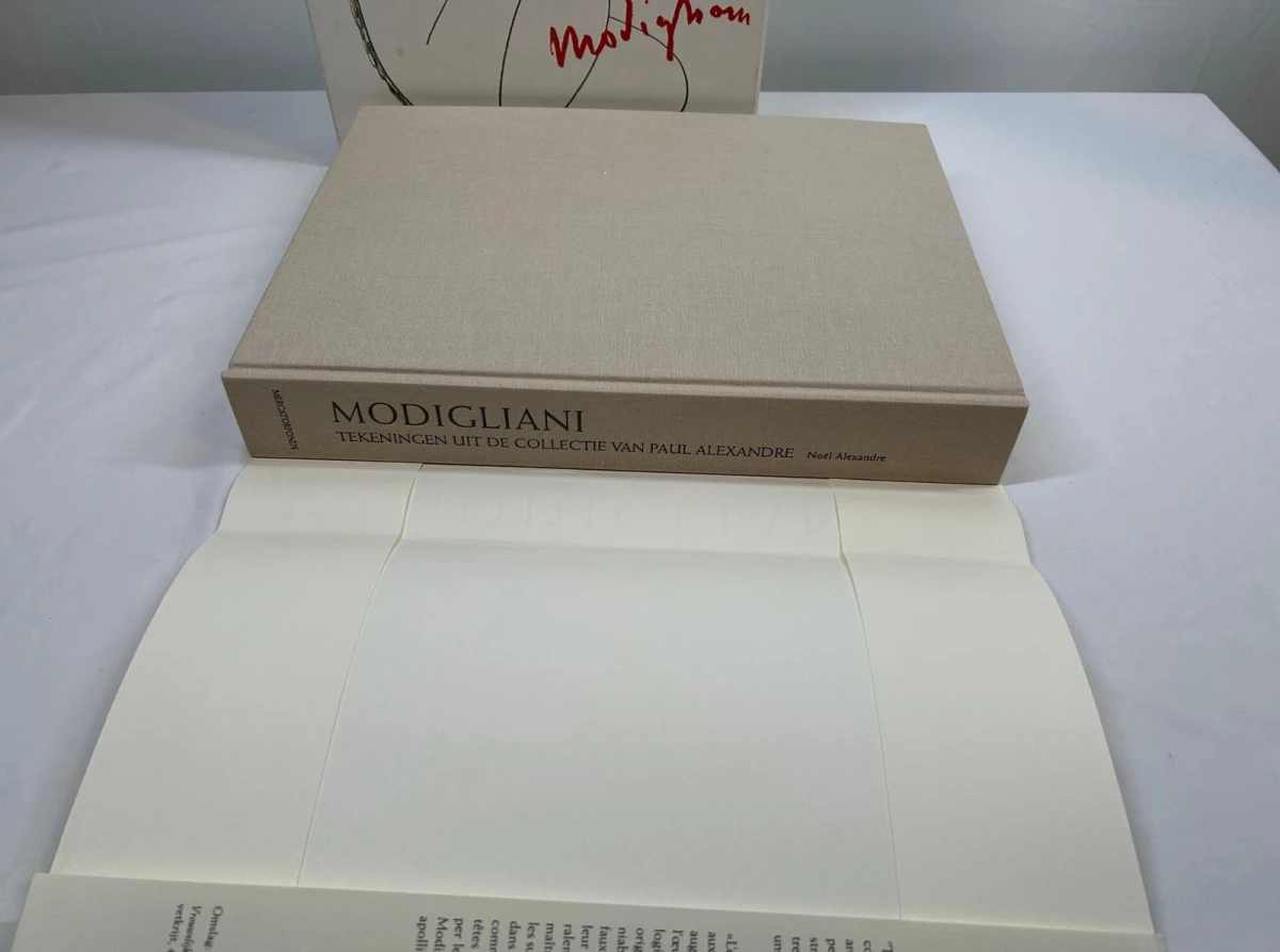 Boek Modigliani met tekeningen