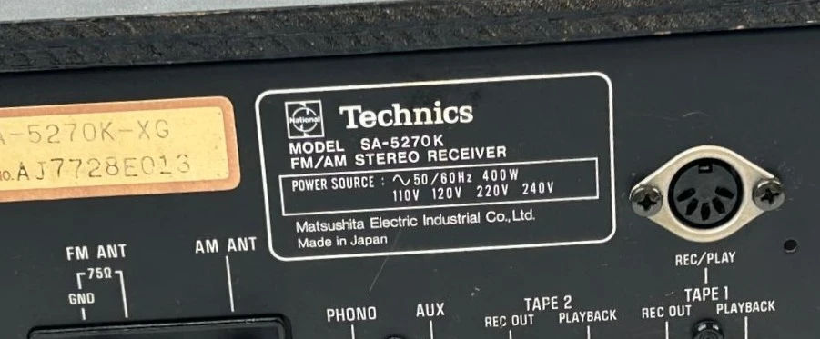 Technics SA-5270K stereo receiver