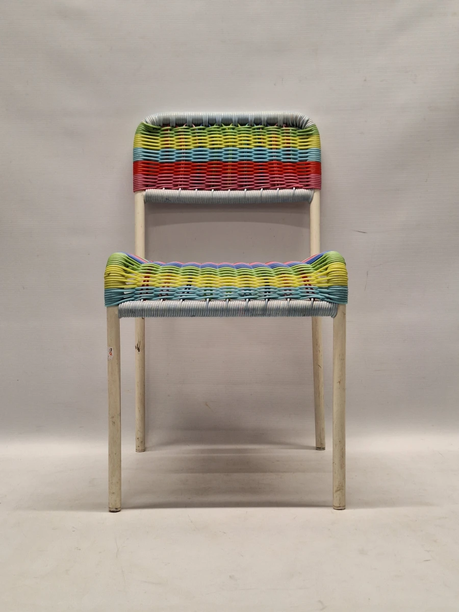 vintage Scoubidou Kinderstoel - Ikea FÄRGGLAD