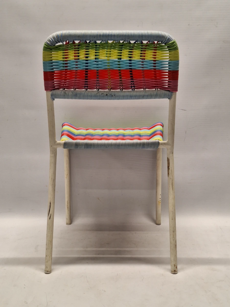 vintage Scoubidou Kinderstoel - Ikea FÄRGGLAD