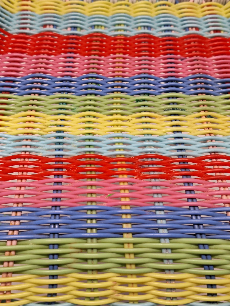 vintage Scoubidou Kinderstoel - Ikea FÄRGGLAD