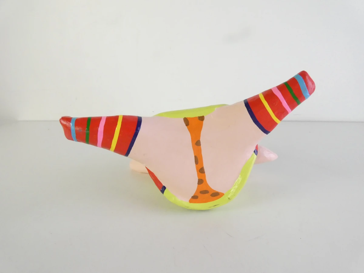 Kleurrijk papier-machébeeld - T. Wubbolt