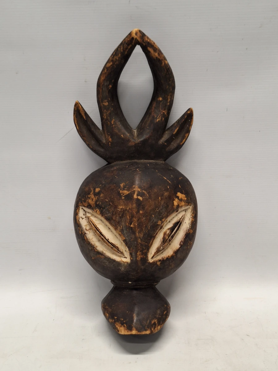 Traditioneel Kwele antilopenmasker - Handgesneden Afrikaans ritueel masker uit Gabon/Congo