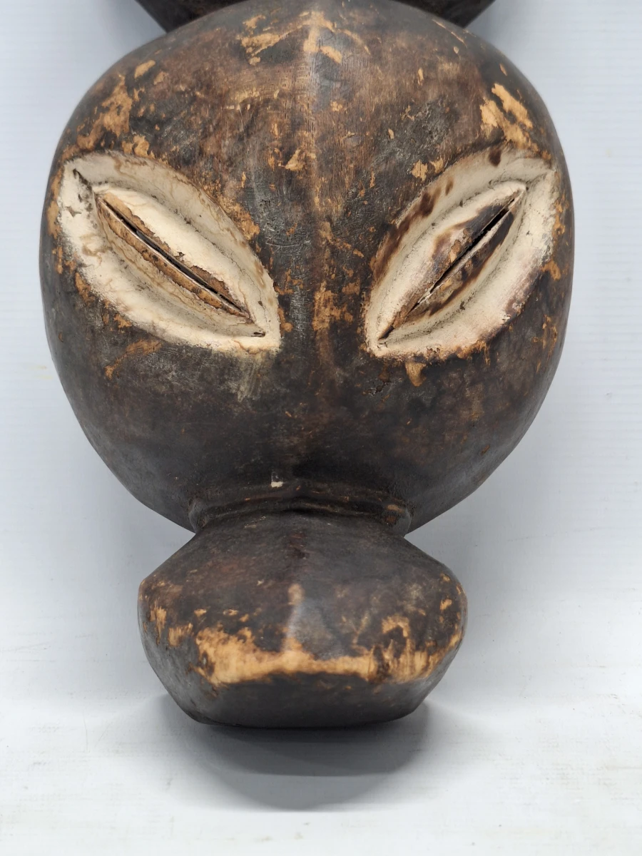 Traditioneel Kwele antilopenmasker - Handgesneden Afrikaans ritueel masker uit Gabon/Congo