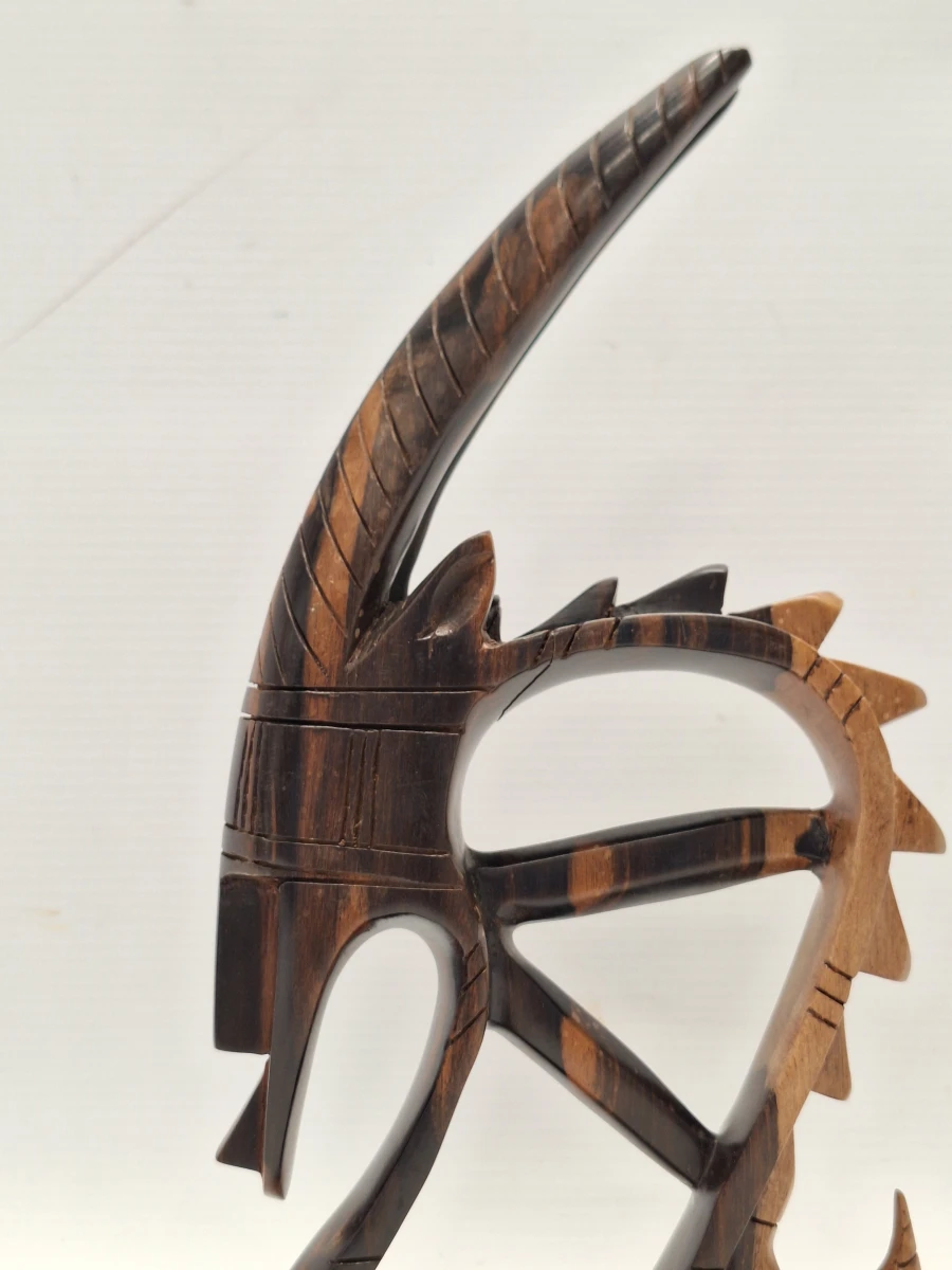 Chi Wara antilopebeeld - Handgesneden Bamana (Bambara) sculptuur uit Mali