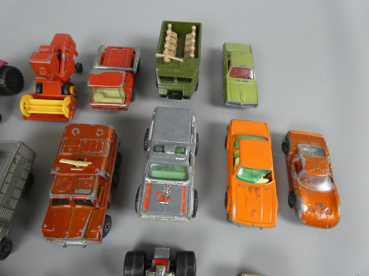 verzameling Matchbox speelgoedauto's