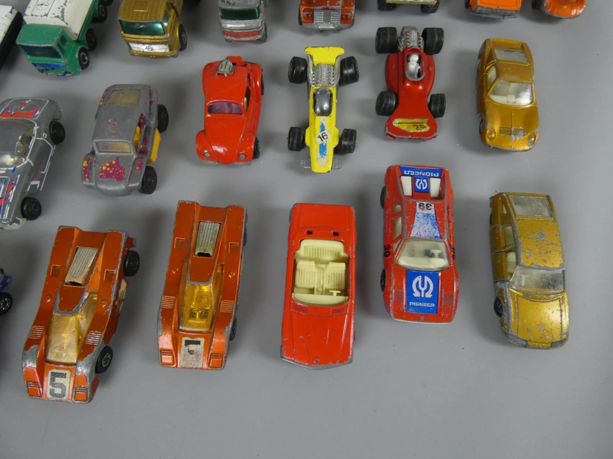 verzameling Matchbox speelgoedauto's