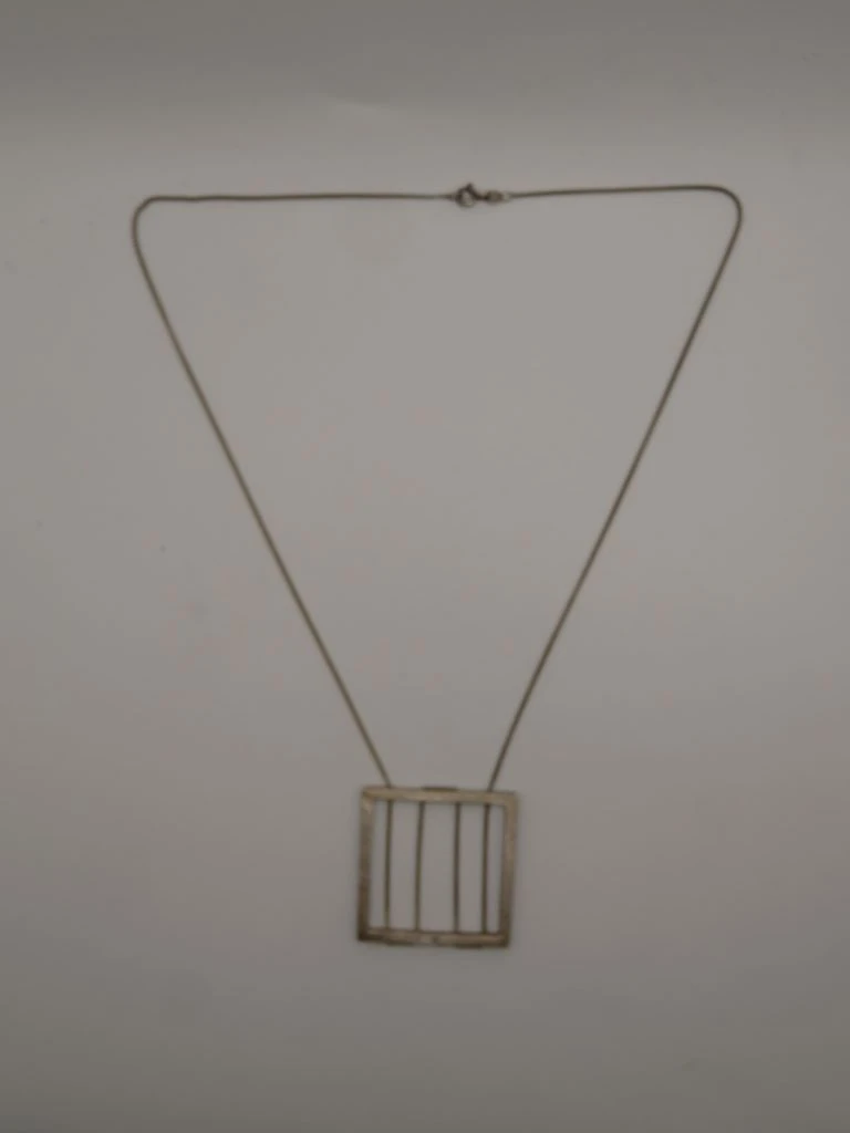 Zilveren hanger met ketting