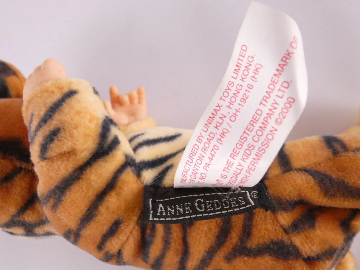 Set van 6 vintage Anne Geddes poppen in dierenkostuum