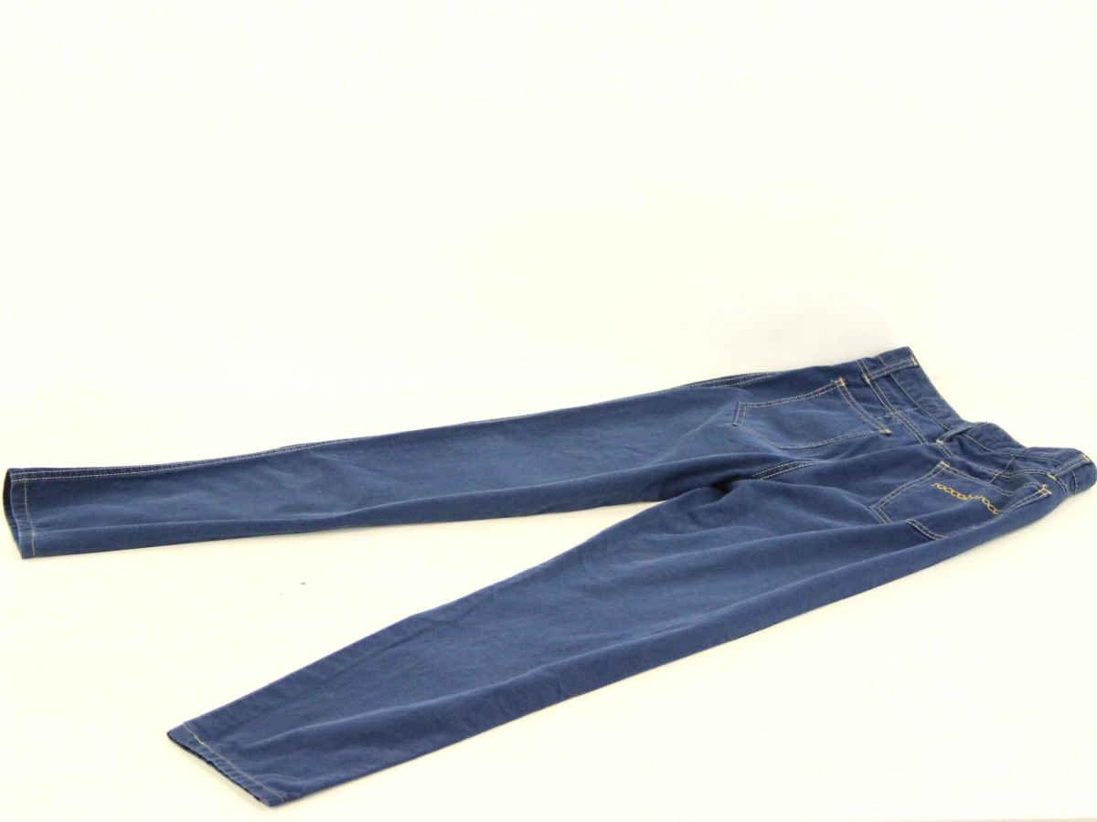 RoccoBarocco luchtige blauwe damesjeans met maritime borduursels