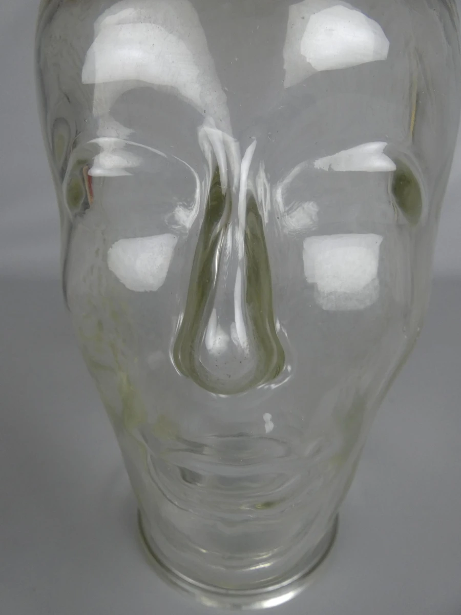 Glazen hoofd decoratief object