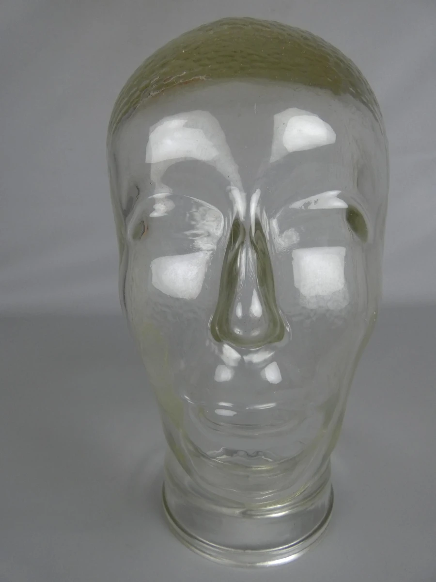 Glazen hoofd decoratief object